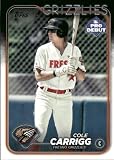 2024 Topps Pro Debut #PD-9 Cole Carrigg Fresno Grizzlies Baseball Card - Sportscard Superstore
