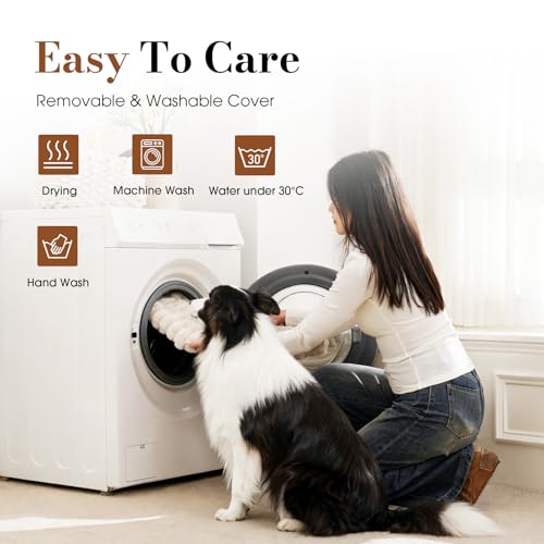 Cozila Dog Beds for Extra Large Sized Dog, Orthopedic Pet Bed with Waterproof Lining, Soft Short Plush Surface & Egg Crate Foam, Machine Washable Pet Mat with Removable Cover & Anti Slip Bottom by Cozila - Image 7