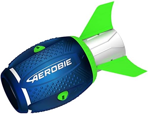 Aerobie Sonic Fin Aerodynamic High Performance Long Distance Football, Flies Over 300 Feet, Gift Toy for Kids & Adults, Outdoor Year Round Fun, Blue, One Size