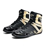 UKUBAG Mens Boxing Boots Fashion Wrestling Trainers Lightweight Comfy Bodybuilding Sports Sneakers Teenagers Casual Boxing Shoes,Gold,8.5