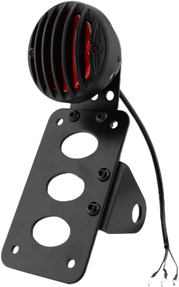 3/4 inch Motorcycle LED Tail Brake Light with Bracket Side