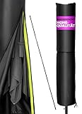 Menz Sonnenschirm Schutzhülle für 2 bis 5 m – 420D Oxford-Stoff Ampelschirm Schutzhülle, Wasserdicht, UV-beständig, Winddicht, Abdeckung für Garten, Schwarz
