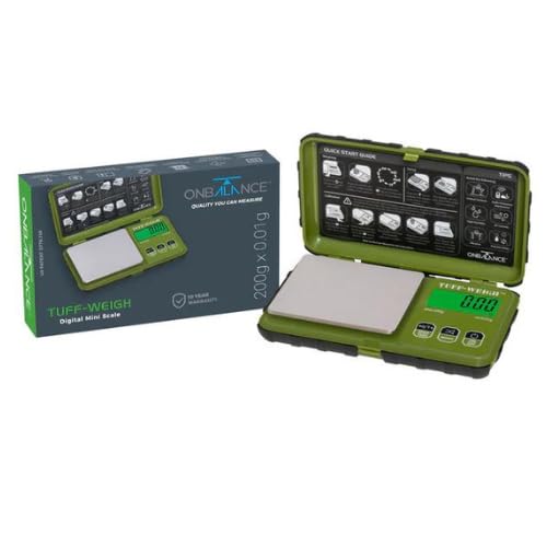 TUF-200-GN ON BALANCE TUFF-WEIGH POCKET SCALE - GREEN 200G X 0.01G