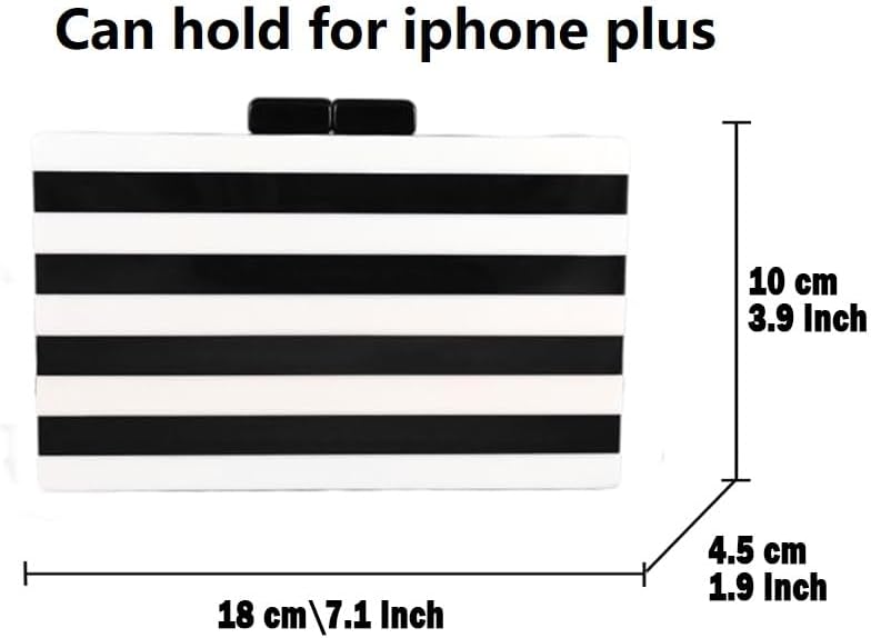 Boutique De FGG Acrylic Clutch Purses for Women Evening Handbags Chain Shoulder Bag Party Prom Luxury Marble Clutches,Mini - Image 3