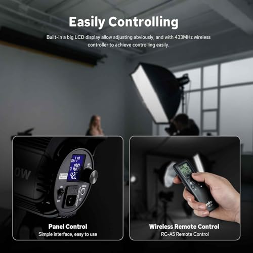 Image of Godox SL60W LED Video Light, 60W 5600K Daylight LED Continuous Light SL-60W, Powerful Studio Bright Light with Bowens Mount 10-100% Brightness for Video Recording Wedding