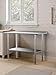 Atelicf All-Stainless Steel Prep Table, 30 X 48 Inches, with Rounded-Corner Backsplash and Adjustable Undershelf, Heavy-Duty for Outdoor Use,Restaurants,Hotels,Workshops,Kitchens,Gardens, and Garages