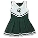 Michigan State University Spartans Baby and Toddler Cheerleader Bodysuit Dress Green