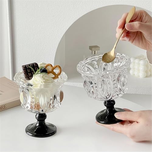 Copas de vidrio de 250 ml para servir postres elegantes sin que se derritan 7