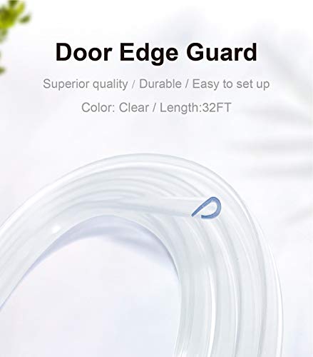 Image of Car Door Edge Guards Clear, 32Ft Rubber Seal Protector U Shape Edge Trim Car Door Edge Protection Fit for Most Car