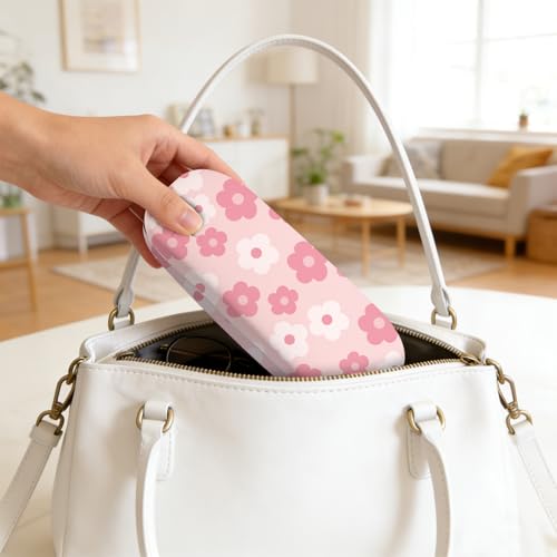 Image of Glasses Case Hard Shell,Portable Protective Eyeglasses Case, Eyeglass Holder Box with Cleaning Cloth,for Women Men