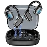 Auriculares Inalambricos Bluetooth Deportivos, Auriculares Deportivos Bluetooth 5.4 con HD Micrófono, 40H de Reproducción con Cancelacion Ruido ENC, IPX5 Impermeable, Cascos Inalambricos (Negro)
