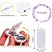 Ranlraka Purple Fairy Lights Battery Operated 7Ft 20 LED String Lights Starry for Bedroom Decor Diwali Halloween Christmas Lights Tree Wedding Party Decoration-2Pack