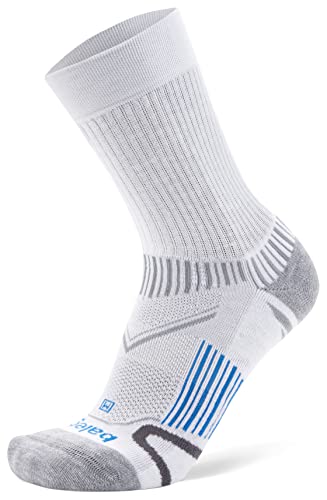 Balega Enduro Arch Support Performance Crew Athletic Running Socks for Men and Women (1 Pair), White, Medium