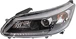 Evan Fischer Headlight Assembly Compatible with 2013-2015 Honda Accord Halogen 4Cyl EX/EX-L/LX/Sport Models Sedan Driver Side
