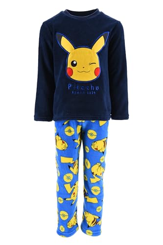 Pokémon Pijamas para Niño, Camiseta y Pantalon Largo Conjunto 2