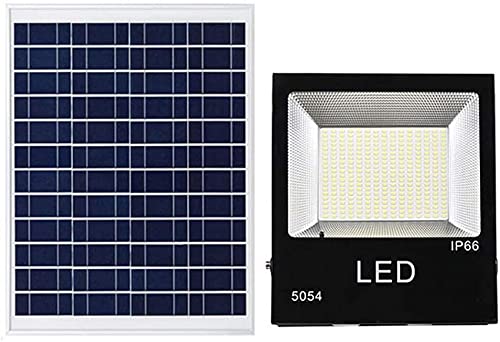 Foco LED solar con control remoto, luz de seguridad con sensor exterior de 150 W, paneles solares IP66, lámparas de seguridad impermeables para cobertizos, vallas publicitarias, jardines y patios.