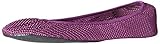 Sidekicks Foldable Ballet Flats with Carrying Case, Purple, Large