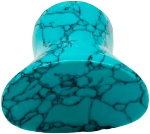 Uni Craft's Turquoise Crystal Body Piercing Jewelry Labret Plug, 2mm - 30mm Sizes