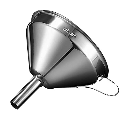 Entonnoirs à petite bouche Bar Flacon à vin Entonnoir Mini en acier inoxydable pour le remplissage de bouteilles à bouche étroite - Argent 11Cm Cover