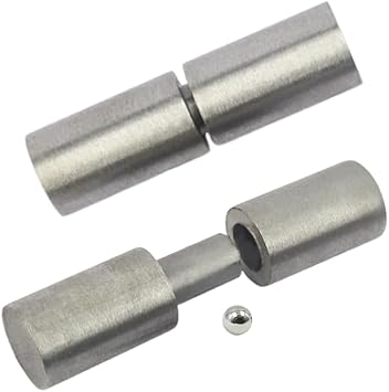 5" Weldable Barrel Hinges Heavy Duty Bullet Hinges Weld on Steel, Detachable Ball Bearing Gate Door Hinges for Metal Swing Door,Trailer Ramp Gate,3/4" Dia Pin,1400 lbs Load Capacity2Pcs