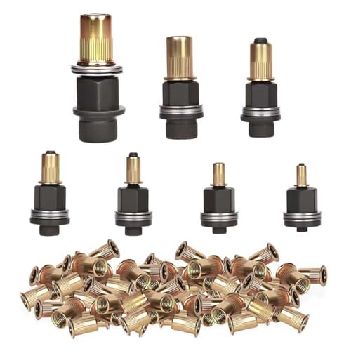 Junrvivy 7 Stück Nietmutternzange Set, Einschließlich 70...