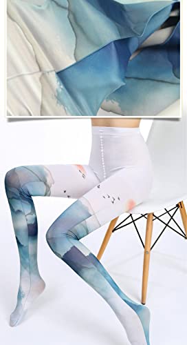 Image of Sahabowi Women Tights, Opaque High Waist Pantyhose, Vintage Control Top Stockings