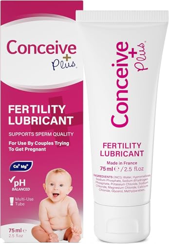 Conceive Plus Fertility Lubricant for TTC Couples – pH Balanced, Sperm Friendly Gel with Magnesium...