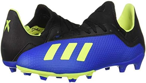 adidas Unisex-Kid's X 18.3 FG Soccer Shoe, Football Blue/Solar Yellow/core Black, 1.5 M US Big Kid | Image 6
