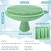 GEENOA Silicone Back & Face Scrubber Set, 15.35’’ Soft Back Scrubber for Shower with Dual-Side Brush Head, Gentle Silicone Facial Scrubber Face Brush for Deep Lathering & Cleansing(Green-2PCS)