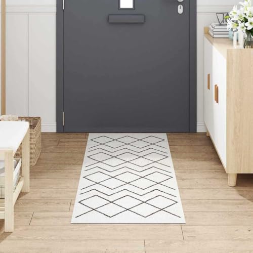 Alfombra de cocina blanca antideslizante para evitar resbalones y proteger suelos delicados 4