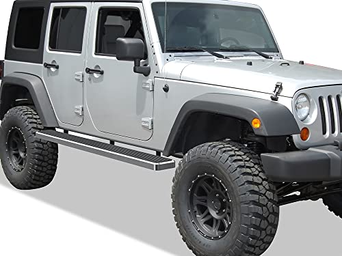 Estribos laterales Tuxtreme de 6 pulgadas para Jeep Wrangler JK miniatura 6