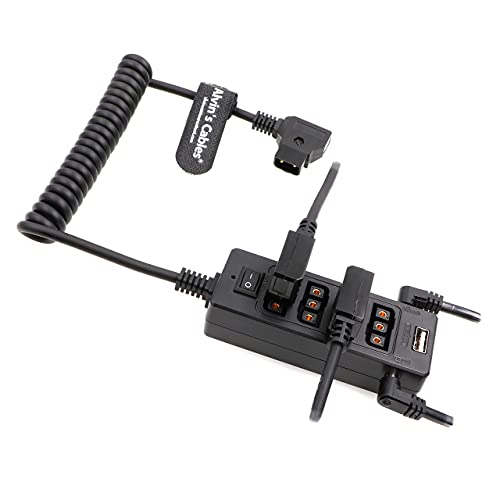 Câble répartiteur D-Tap mâle vers 4 femelle pour alimenter moniteur LCD et batterie V-Mount