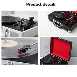 Tourne-Disque, Valise pour Tourne-Disque avec Bluetooth Multifonction, Sortie Ligne RCA, entrée AUX, Sortie Audio 3,5 mm… - Les Beatles, Paul McCartney, John Lennon, RIngo Starr, George Harrison Tourne-Disque, Valise pour Tourne-Disque avec Bluetooth Multifonction, Sortie Ligne RCA, entrée AUX, Sortie Audio 3,5 mm… – Image 4