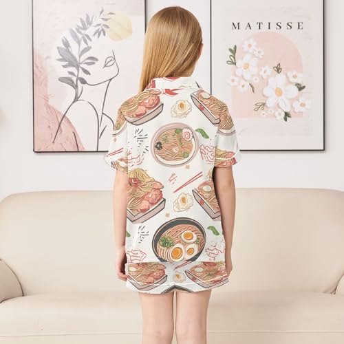 Ollabaky Satin Pajama Set Silky 2 Piece Pjs Set Sleepwear Pajamas Short Sleeve Top with Bottom4