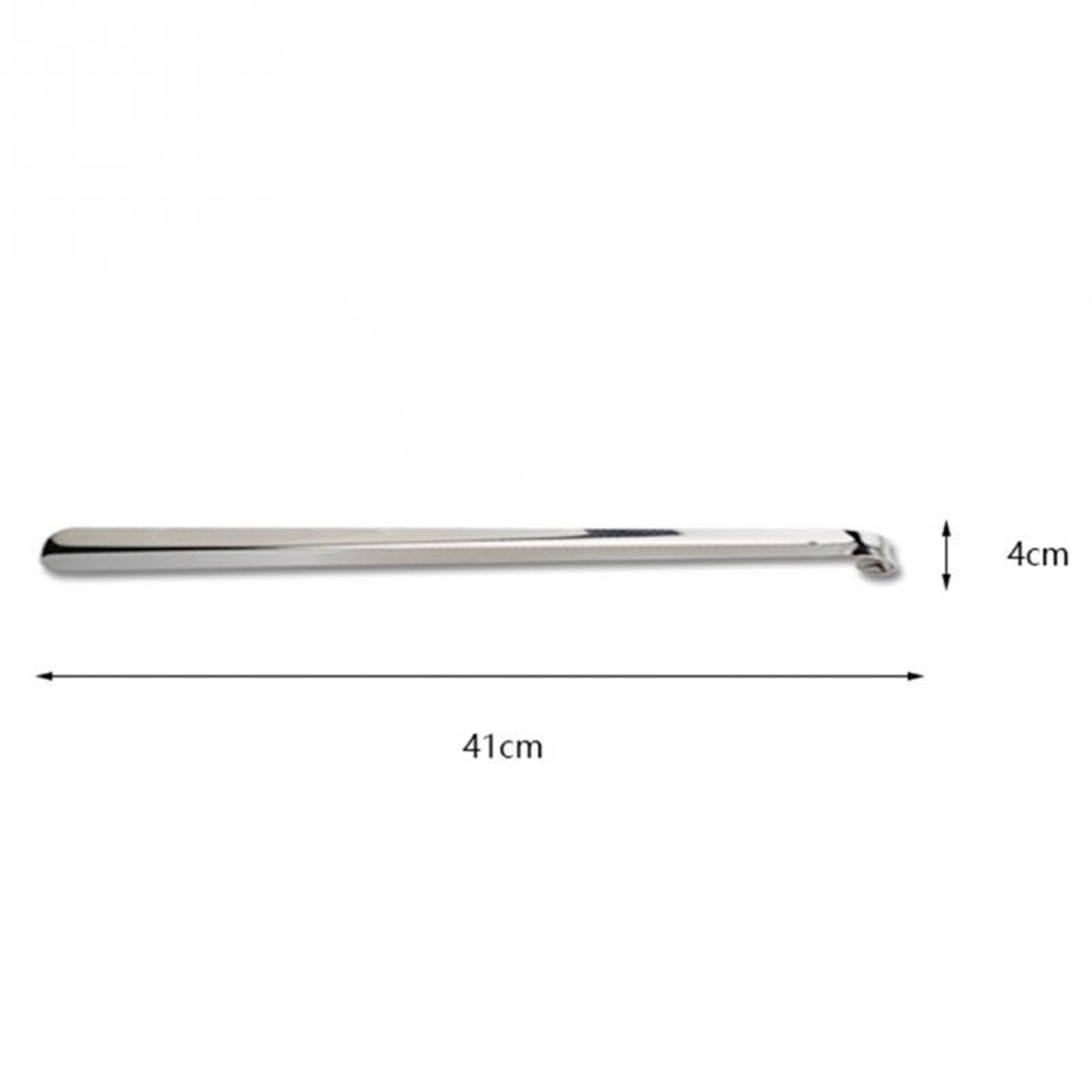 Calzadores de acero inoxidable para el hogar, calzador de mango largo, levantadoalzador de mango largo, levantador de zapatos, calzador portátil, calzador duradero, calzador de viaje (41 cm)