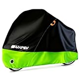 ZUAPEV Fahrradabdeckung Wasserdicht, Fahrradgarage Wetterfest Plane für Aussen, Fahrrad Abdeckplane Polyester 210D Fahrradplane Regenschutz, Fahrrad Garage Outdoor Abdeckung Schutzhülle 195x70x110 cm
