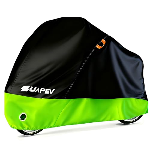 ZUAPEV Fahrradabdeckung Wasserdicht, Fahrradgarage Wetterfest Plane für Aussen, Fahrrad Abdeckplane Polyester 210D Fahrradplane Regenschutz, Fahrrad Garage Outdoor Abdeckung Schutzhülle 195x70x110 cm ZUAPEV Fahrradabdeckung Wasserdicht, Fahrradgarage Wetterfest Plane für Aussen, Fahrrad Abdeckplane Polyester 210D Fahrradplane Regenschutz, Fahrrad Garage Outdoor Abdeckung Schutzhülle 195x70x110 cm