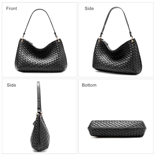 Bolso tejido para mujer pequeño tipo hobo miniatura 7