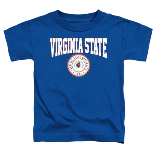 LOGOVISION Virginia State University Collegiate Seal Kids T Shirt (4) for Toddler Boys and Girls, Royal