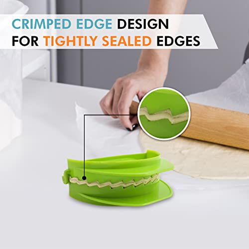 image for Zoie + Chloe Set of 3 Dough Press - Plastic Pastry Shaper & Empanada M