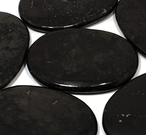 CrystalAge Shungite Palm Stone ~70x50mm