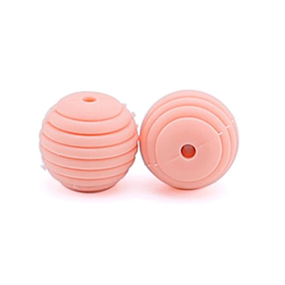 Decoendiy 10 perline in silicone a forma di avocado, graziose perline a forma di frutta in stile cartone animato, perline colorate con foro grande, perline distanziali sfuse in silicone per la