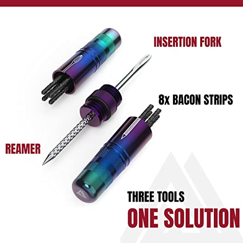 KOM Cycling Tubeless Tyre Repair Kit for Bikes, 9 Colors! Fixes Mountain Bike and Road Bicycle Tyre Punctures - Image 3