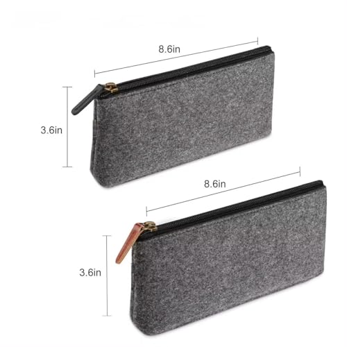 Image of LABUK Large Capacity Pencil Case Pouch, Cute Aesthetic Big Capacity Zipper Cases Pen Portable Office Stationery Makeup Bag, Desk Organizer for College Adults Women Men (PROCASE Black)