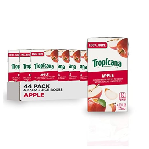 Tropicana 100% Juice Box, Apple Juice, 4.23oz (Pack of 44)
