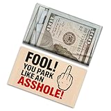 GIANT PANDA TRADING Bad Parking Prank Cards – “You Park Like an A*Shole” – Realistic $100 Bill Gag Gift – 50 Pack Funny Parking Ticket Notes
