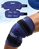 Forias 14.4' Ice Pack for Knee Pain Relief, Reusable Gel Ice Pack Wrap for Injuries, Knee Replacement Surgery, Swelling, Arthritis, Meniscus Tear, and ACL, Blue