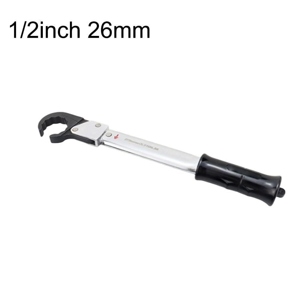 Llave dinamométrica de carraca de 29 mm para reparación de aire acondicionado, adecuado para rutas de acceso estrechas, longitud óptima para un control preciso, 1 pieza, llave dinamométrica