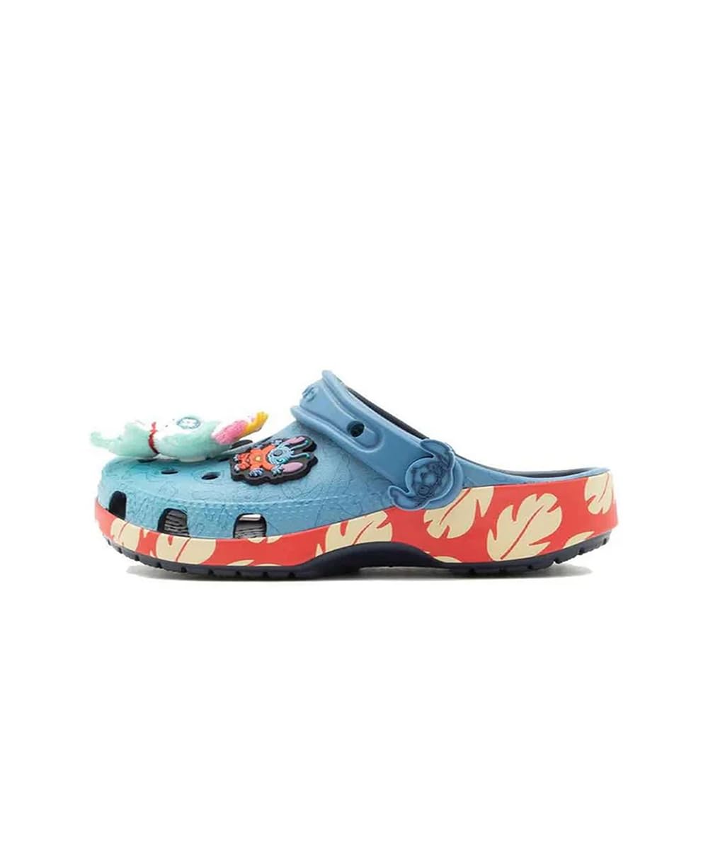 Crocs Unisex Kids, Disney Stitch, Multi Classic Clog K,Multi, 2 UK