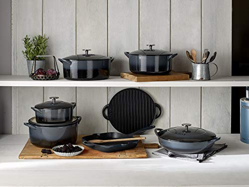 Denby Halo Cast Iron 24Cm Round Casserole, 24 cm Main Image